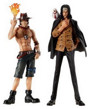 Pack figurines One Piece Scultures Vol 4 Ace et Rob Lucci