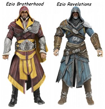 Pack 2 figurines Assassin's creed Brotherhood Revelations Ezio Auditore