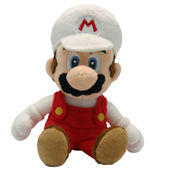 Peluche Mario Bros Wii 20cm Fire Mario