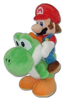 Peluche Mario & Yoshi 22cm
