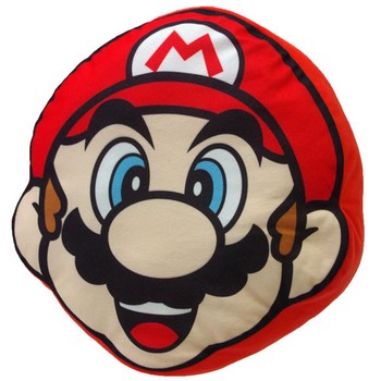 Peluche coussin en forme Mario