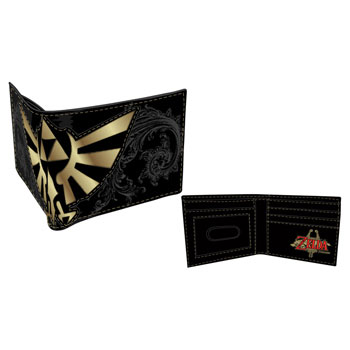 Porte-feuille Noir Logo Zelda Or