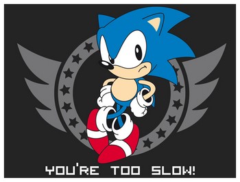 Sac Besace sonic "Too Slow" Petit Format