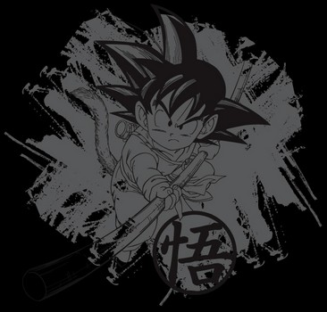 T-shirt Dargon Ball Goku noir