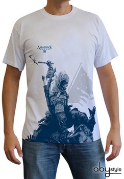 T-shirt assassin's creed III connor à genoux