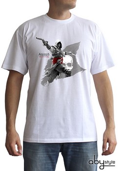 T-shirt assassin's creed IV black flag blanc edwards