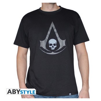 T-shirt assassin's creed IV Black Flag "Crest gris"