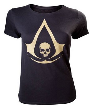 T-shirt femme assassin's creed IV Black Flag logo