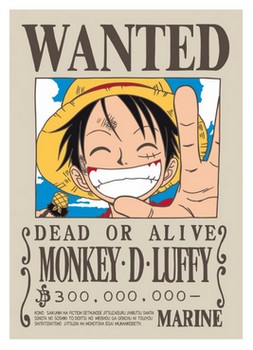 T-shirt "Wanted Luffy"
