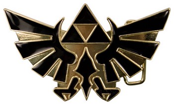 Boucle de Ceinture Zelda logo Triforce Twilight Princess